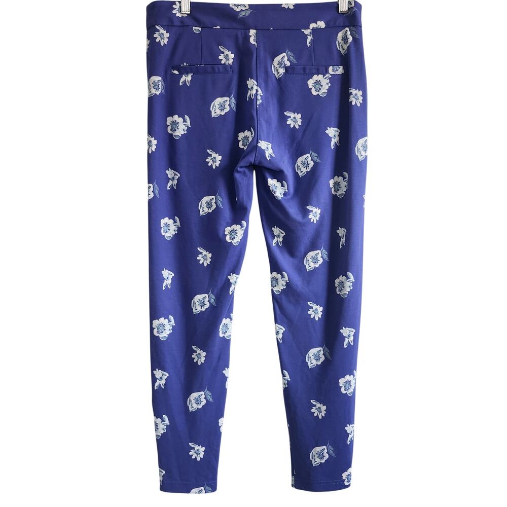 Betabrand Dress/Yoga Pants Blue with Flower Print Size Medium - Picture 2 of 10